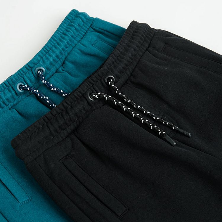 Dark green and grey jogging pants- 2 pack