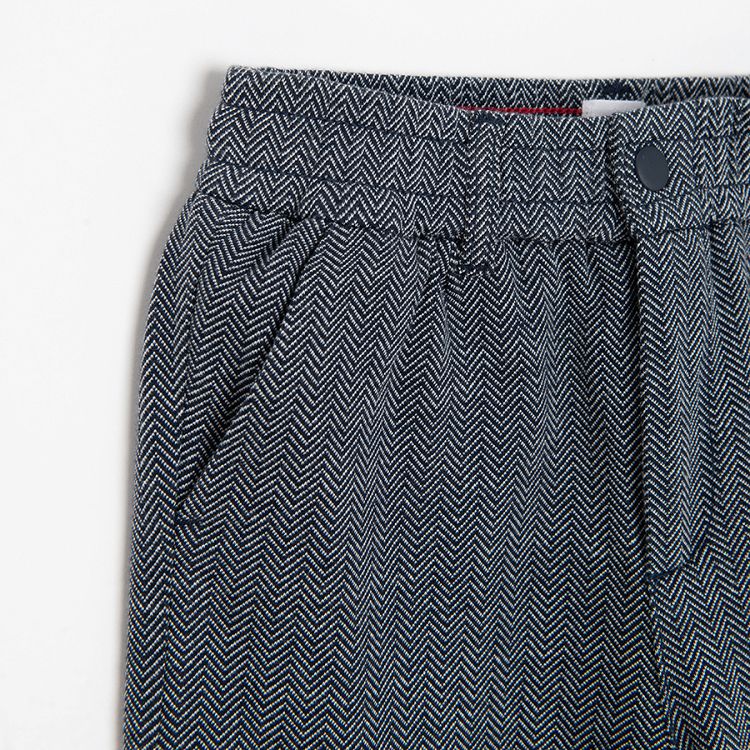 Grey with pleats trousers