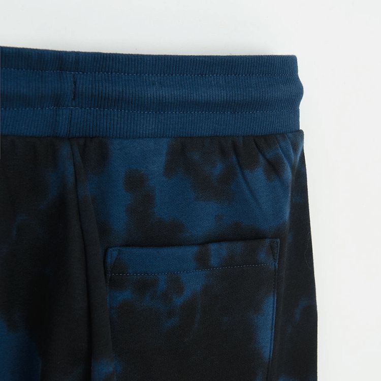 Blue tie dye jogging pants