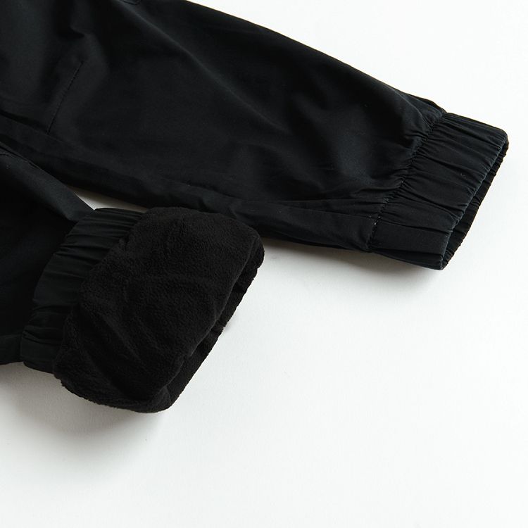 Black cargo trousers