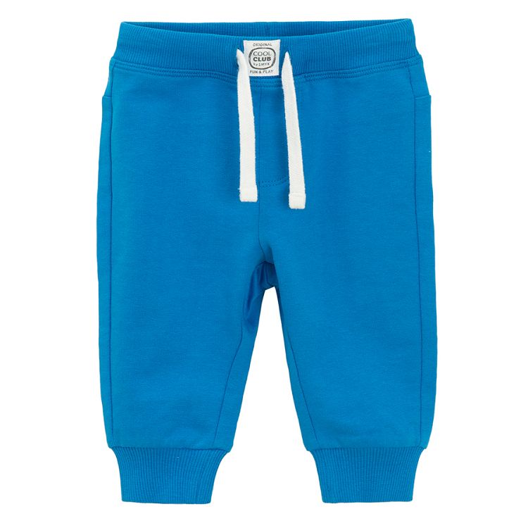 Blue sweatpants with cord