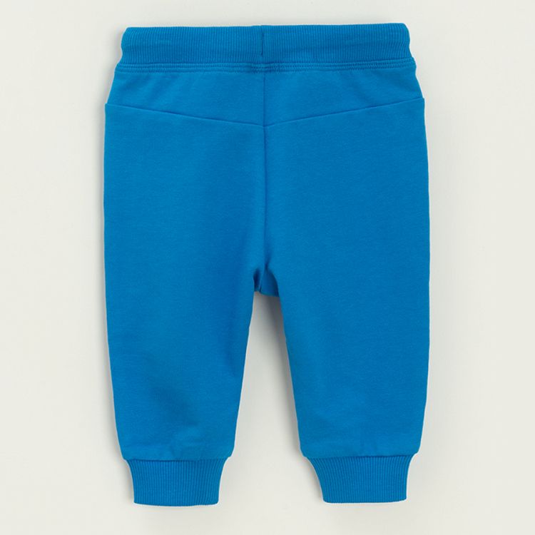 Blue sweatpants with cord