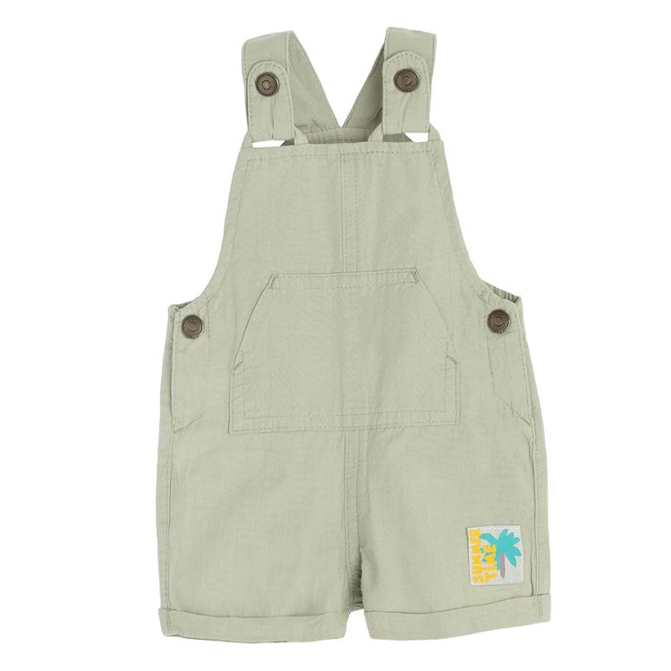 Olive short dungaree