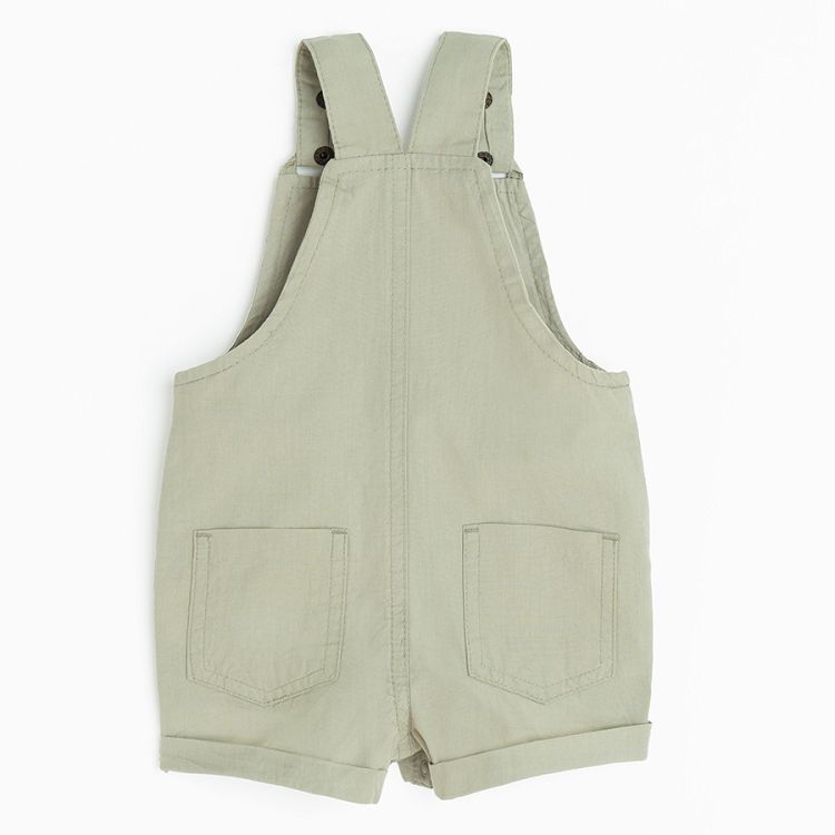 Olive short dungaree