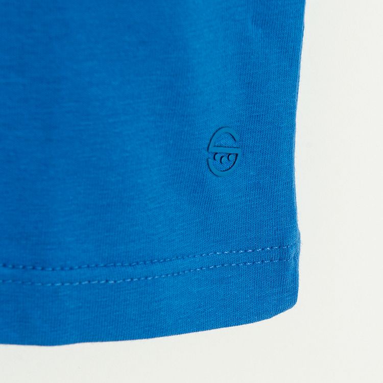 Blue short sleeve T-shirt