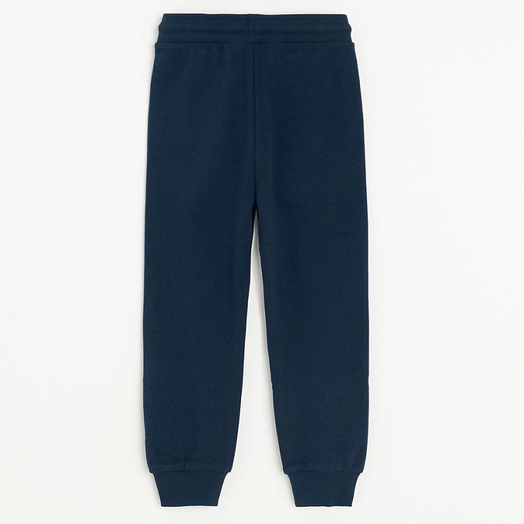 Blue sweatpants with cord