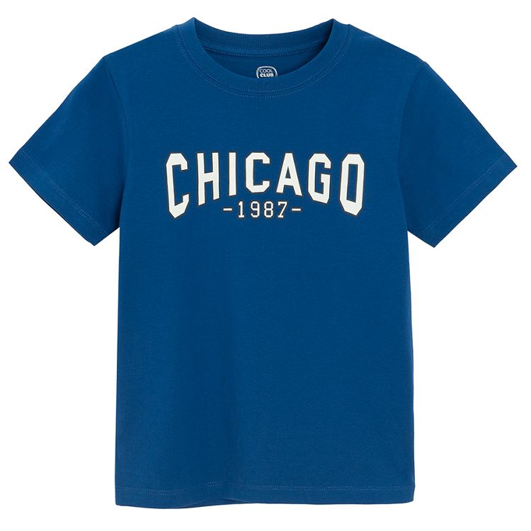 Red New York, blue Chicago, white Brooklyn T-shirts- 3 pack