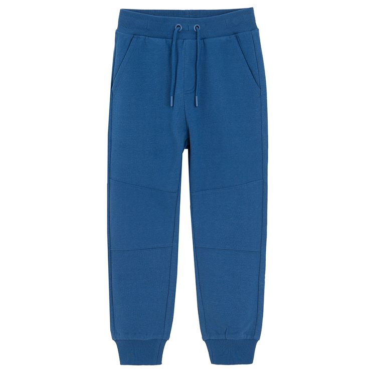 Blue sweatpants with cord