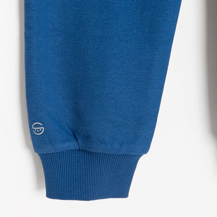 Blue sweatpants with cord