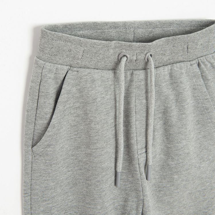 Grey sweatpants with cord