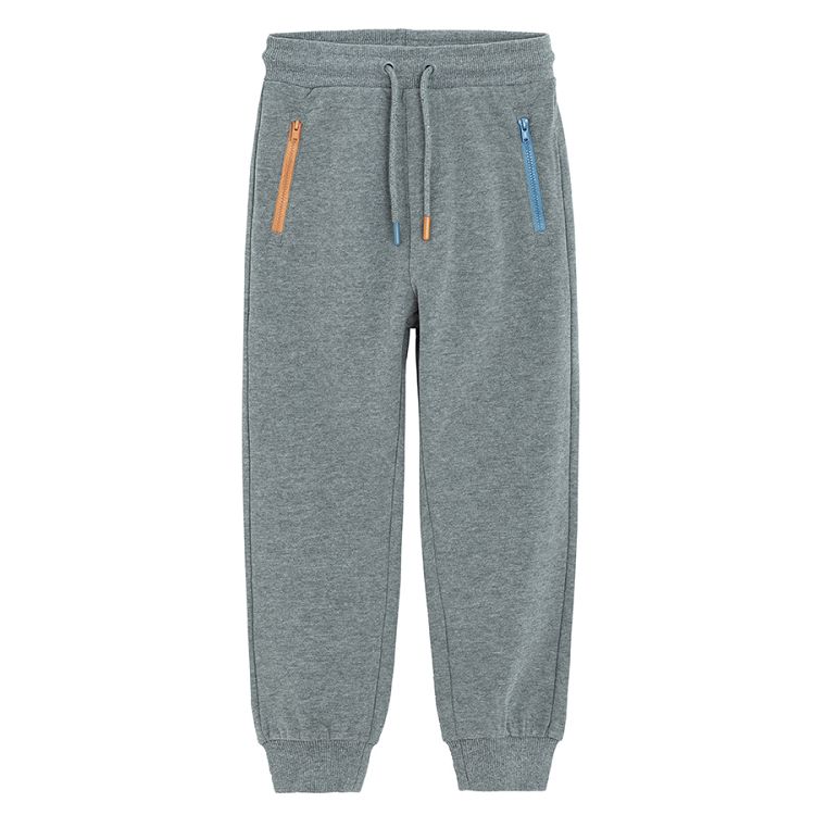 Grey sweatpants with cord