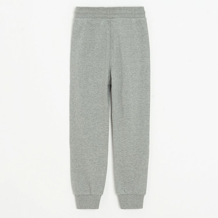 Grey and black sweatpants with cord- 2 pack