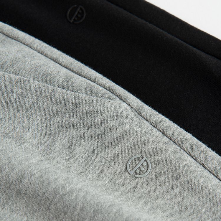 Grey and black sweatpants with cord- 2 pack