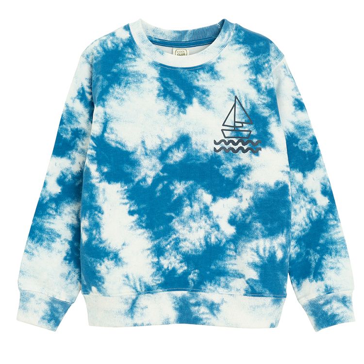 Blue tie dye sweatshirt