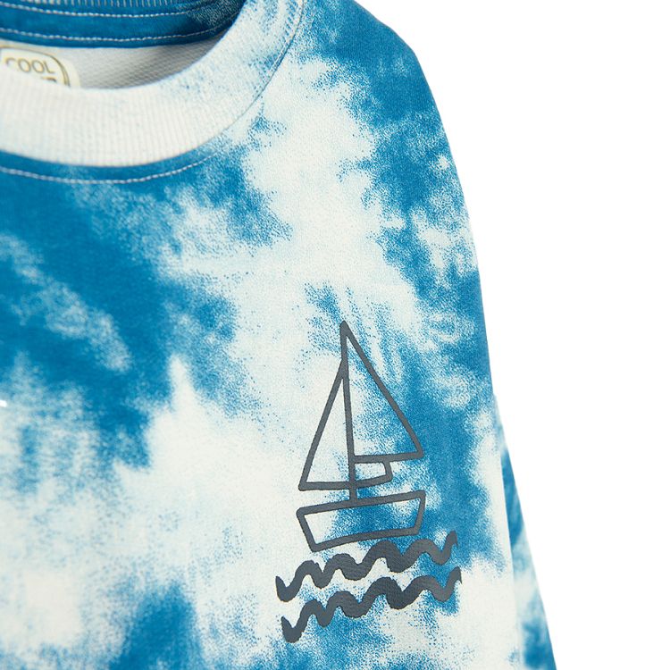 Blue tie dye sweatshirt