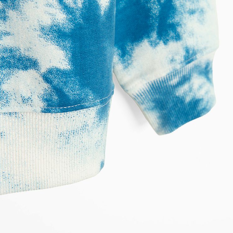 Blue tie dye sweatshirt