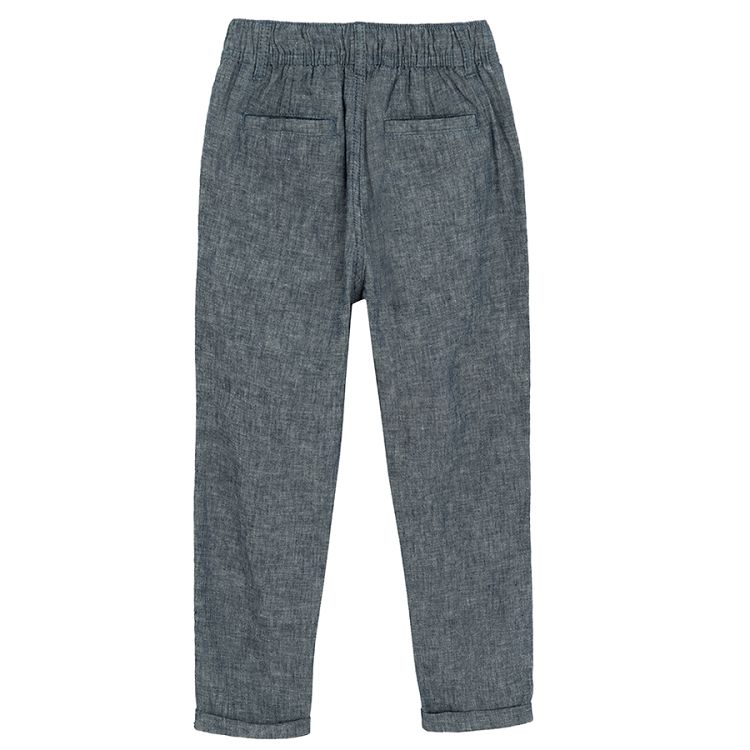 Dark blue trousers with cord