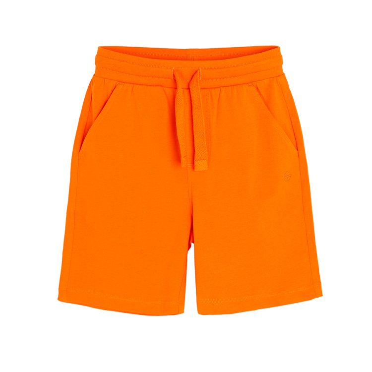 Orange long shorts with cord