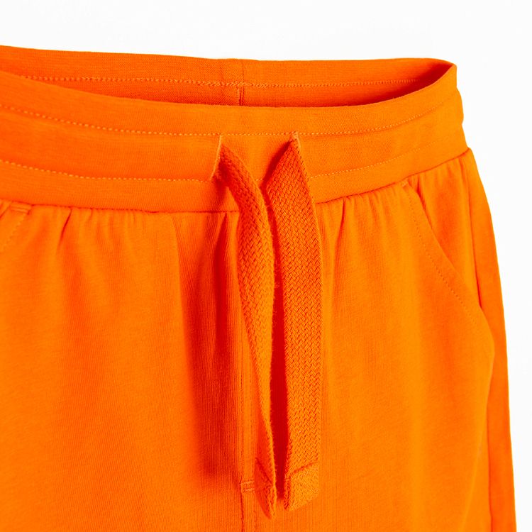 Orange long shorts with cord