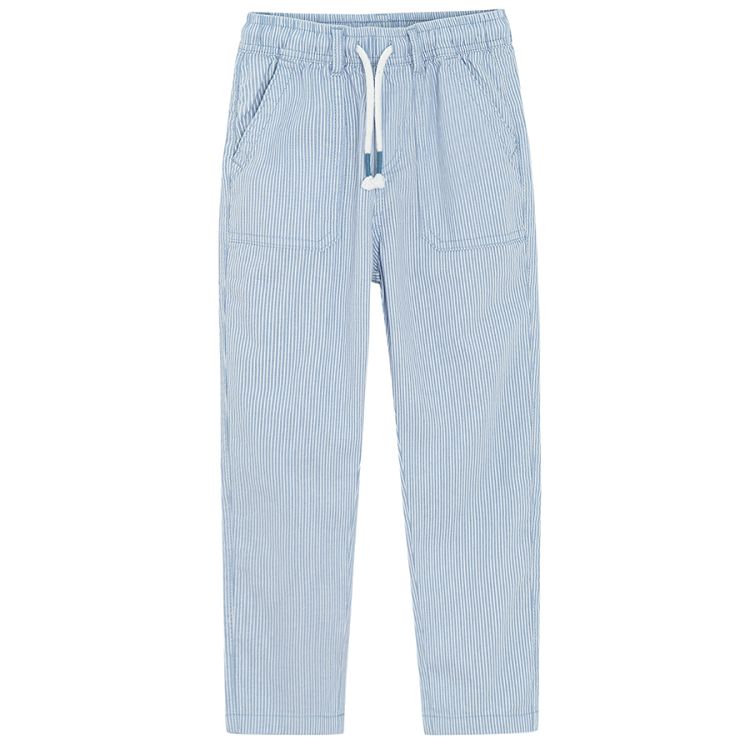 Blue trousers with cord