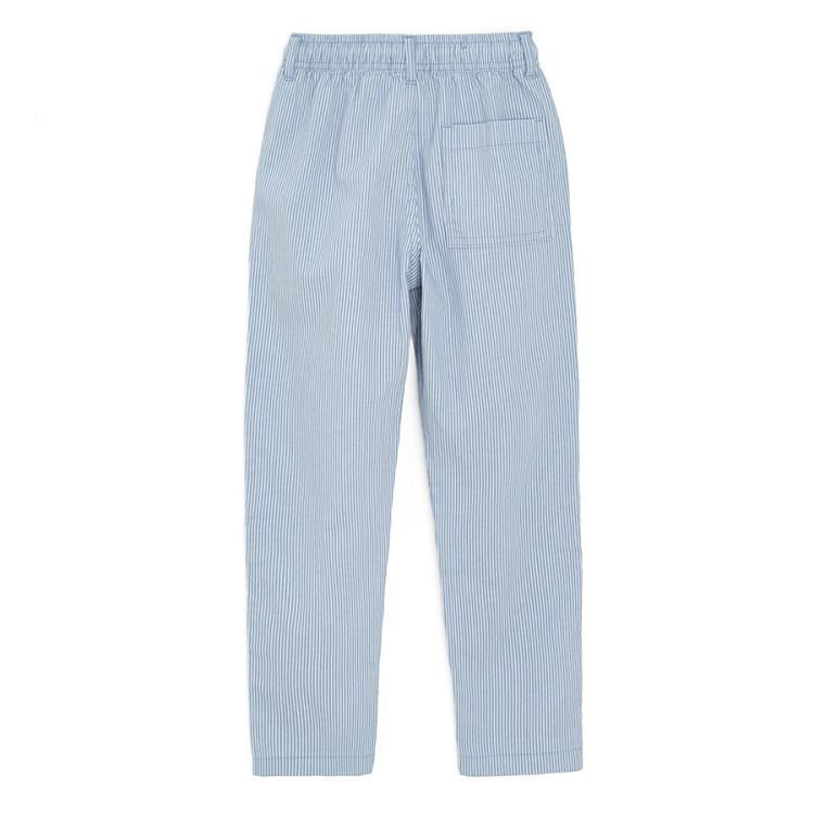 Blue trousers with cord