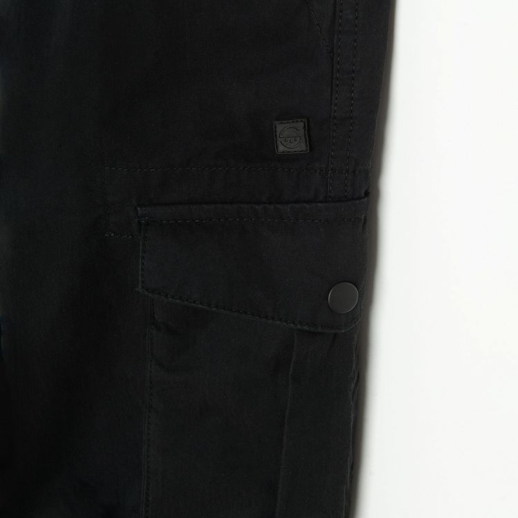 Black chinos with elstic waist