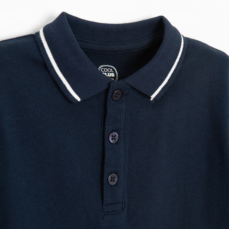 Blue polo T-shirt