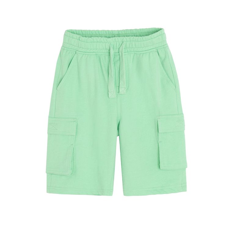 Green shorts with cord