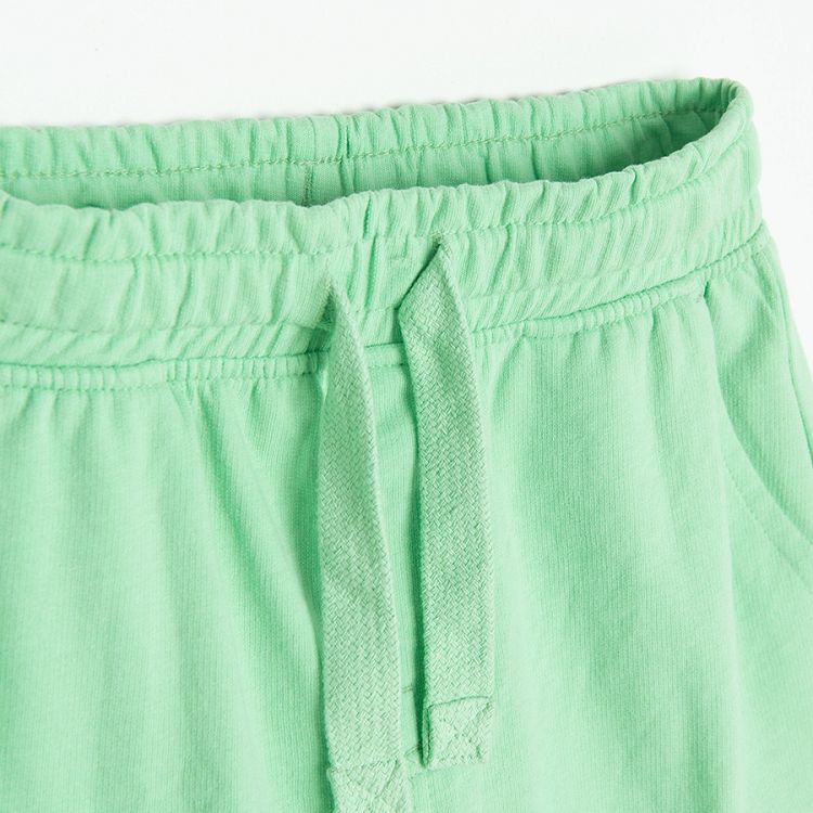 Green shorts with cord