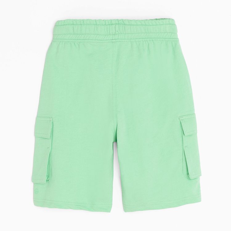 Green shorts with cord