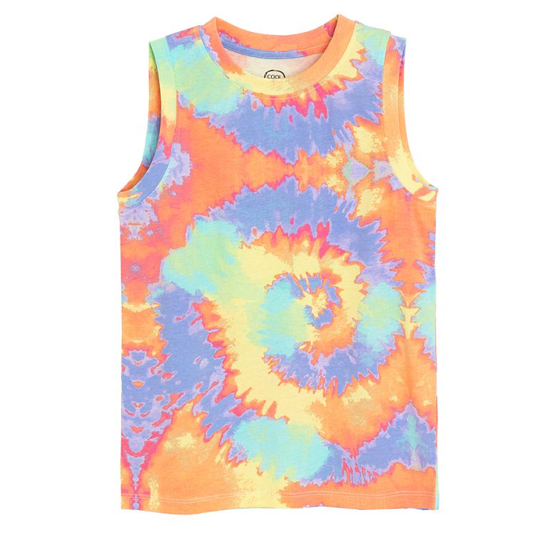 Tie Dye sleeveles T-shirt