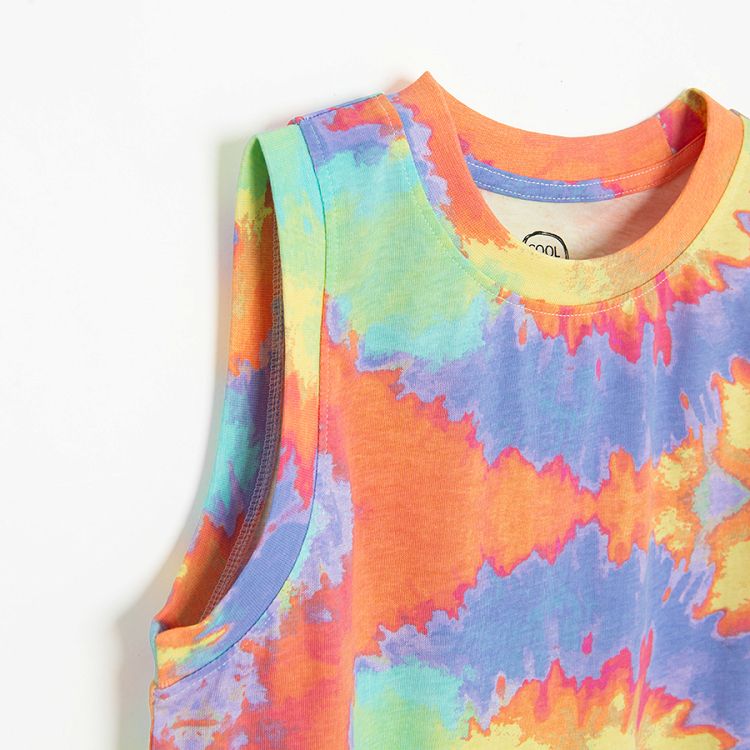 Tie Dye sleeveles T-shirt