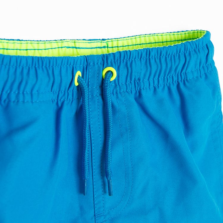 Blue swimming shorts