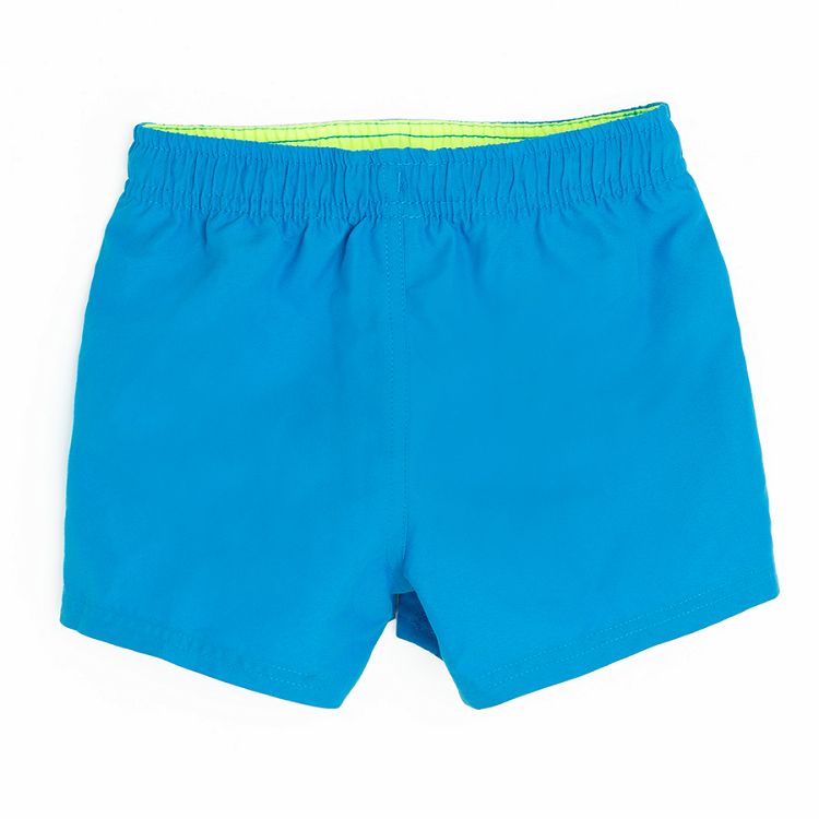 Blue swimming shorts