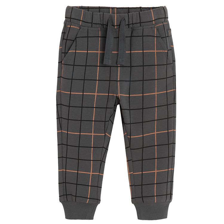 Grey checked pants