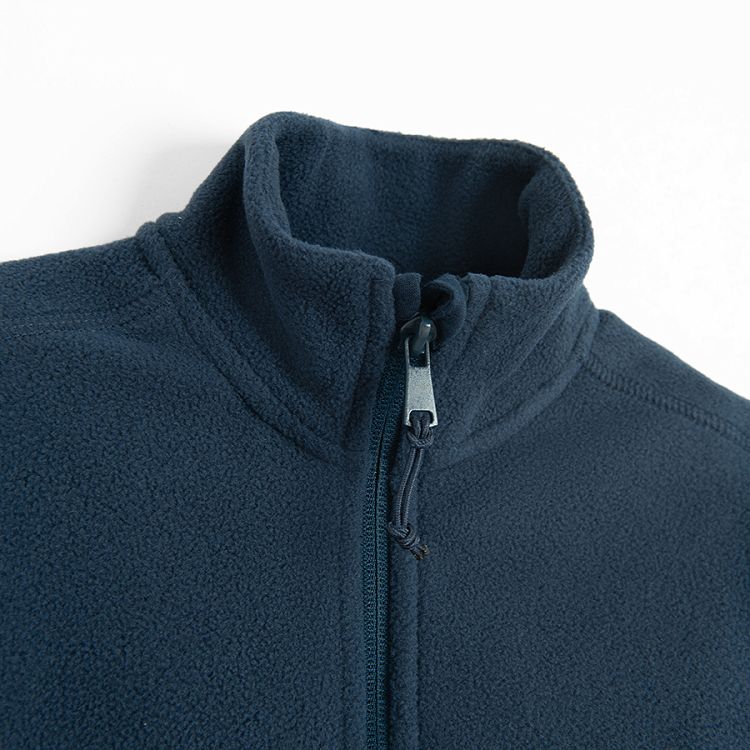 Blue zip through sweatshirt