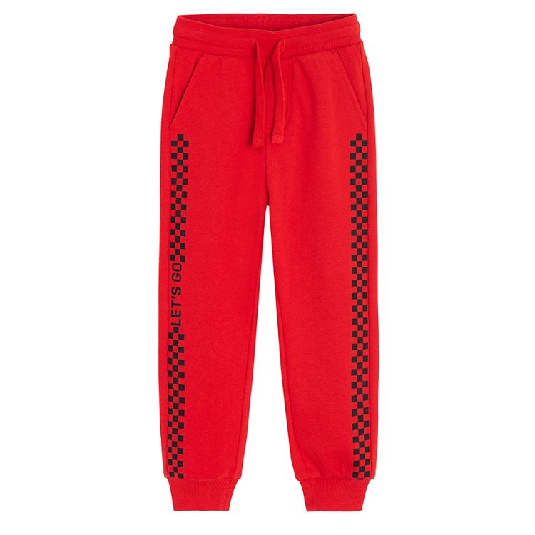 Black and red jogging pants- 2 pack