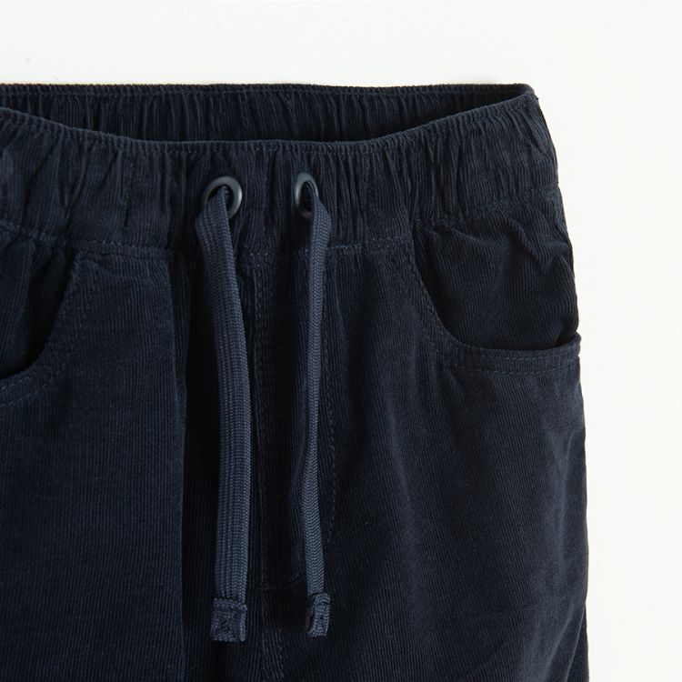 Trousers dark blue with fleece inner lining