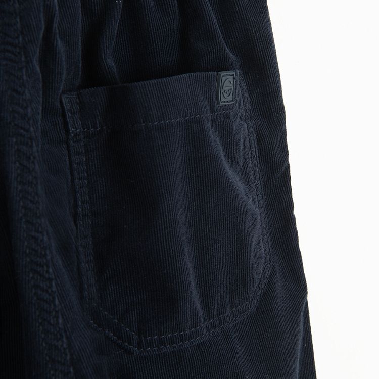 Trousers dark blue with fleece inner lining