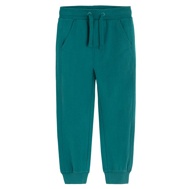 Green jogging pants