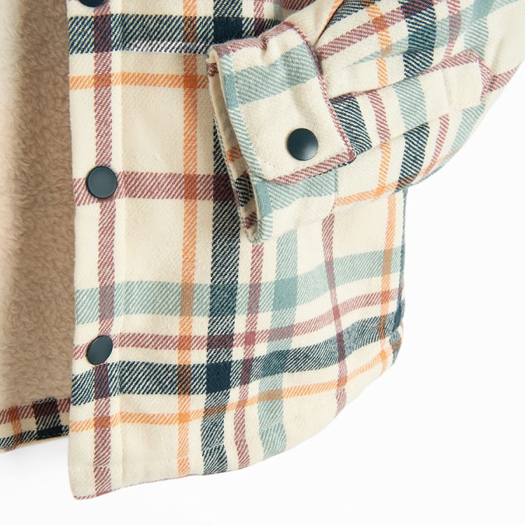 Checked shirt with chest pocket