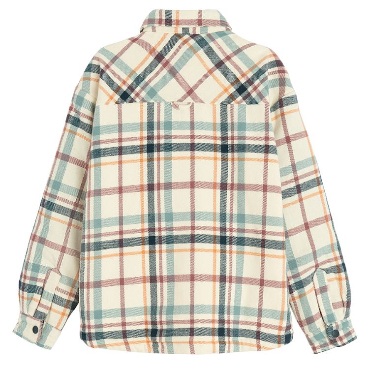 Checked shirt with chest pocket