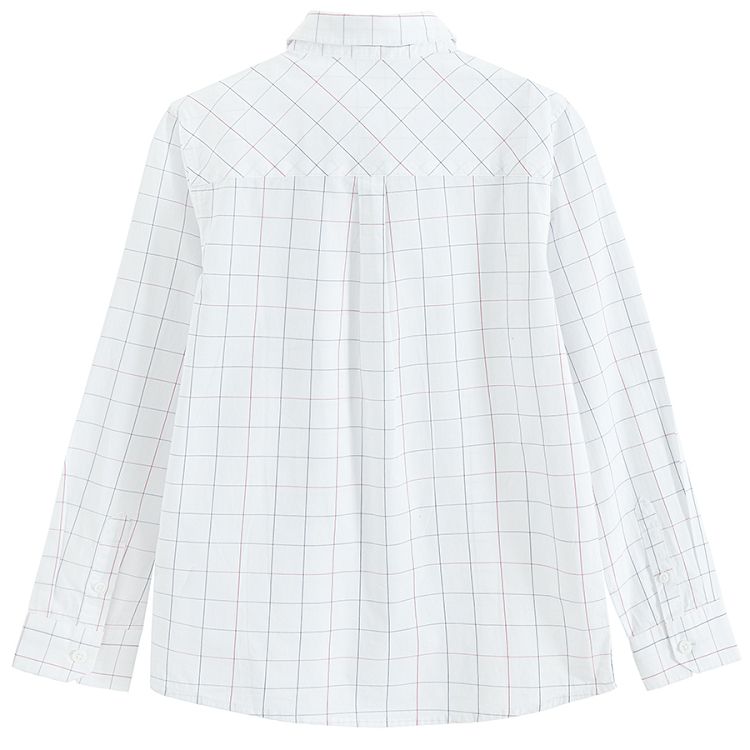 Checked button down shirt