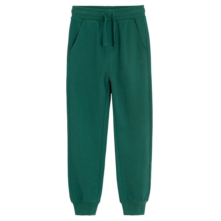 Green jogging pants