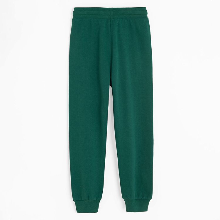 Green jogging pants