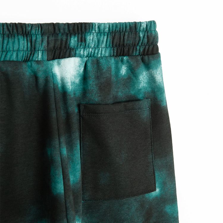 Green tie dye jogging pants