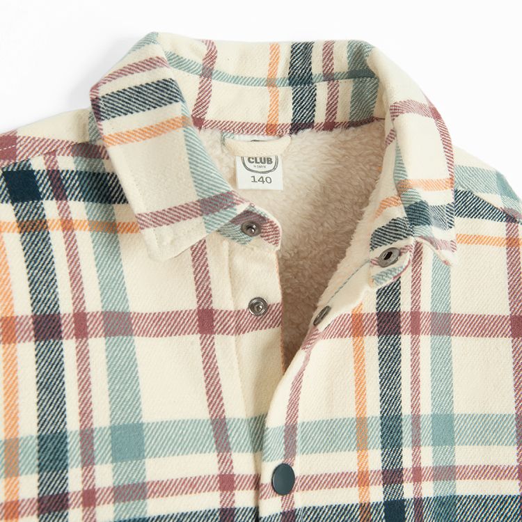 Checked shirt with chest pocket