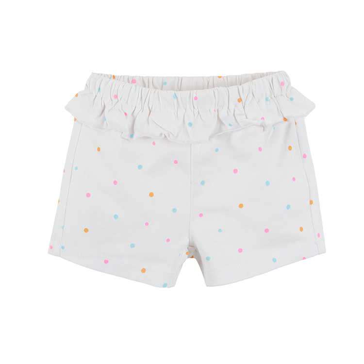 Yellow and white polka dot shorts 2-pack