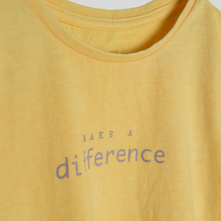 חולצה שרוול קצר 'make a difference'