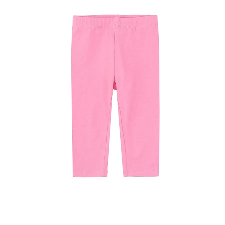 Pink leggings with elastic band